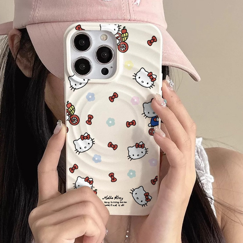💎New-เข้ากันได้ iPhone แม่เหล็ก การชาร์จไร้สาย เคสไอโฟน 11 XS 14plus 13/15PRO 12 16promax xsmax xr ป้องกันฝุ่-HLCXK24