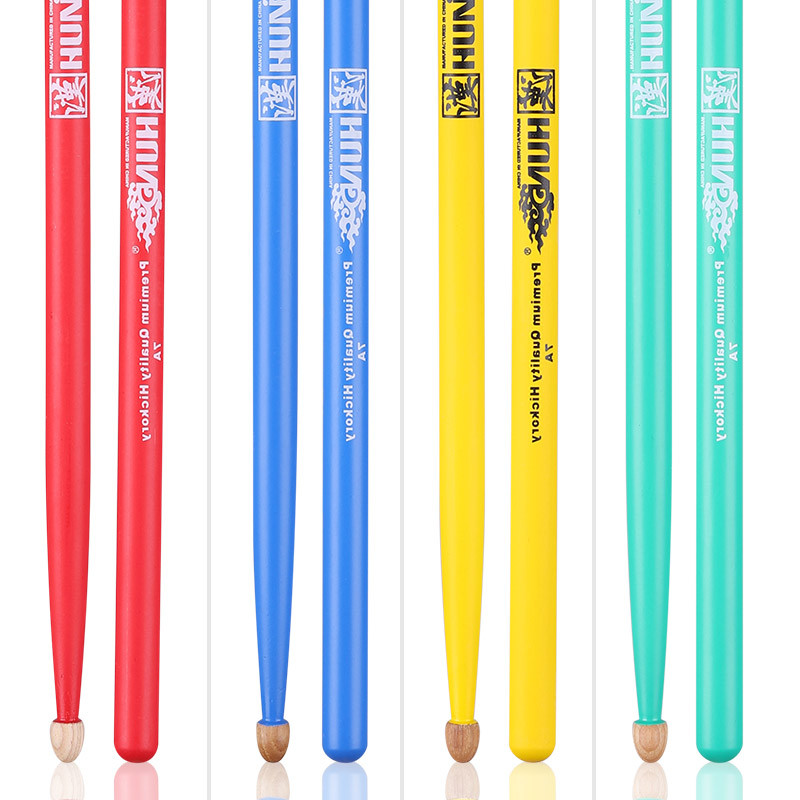 Hanqi Drumsticks Han ยี่ห้อ Rack Drum Professional Drumsticks ไม้เนื้อแข็ง 5a แจ๊สกลอง 5b Drumsticks