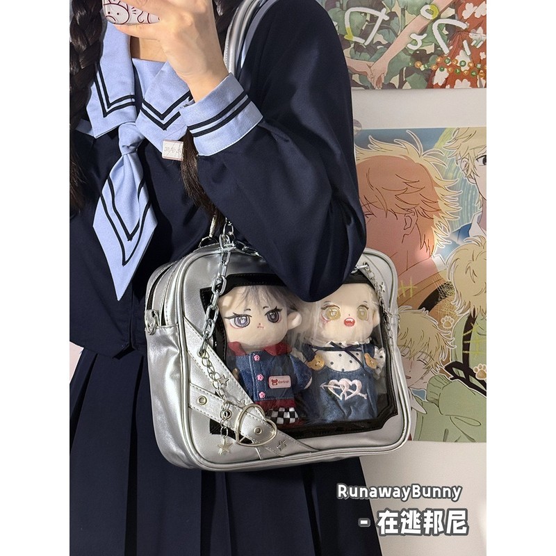 Y2k Cyberpunk Transparent Shoulder Bag Baby Bag