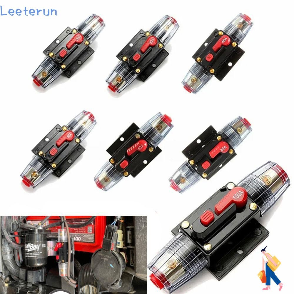 LEETERUN DC Resettable Circuit Breaker ประกันรีเซ็ตได้สําหรับขั้วต่อโซลาร์เซลล์ Self Recovery Circui