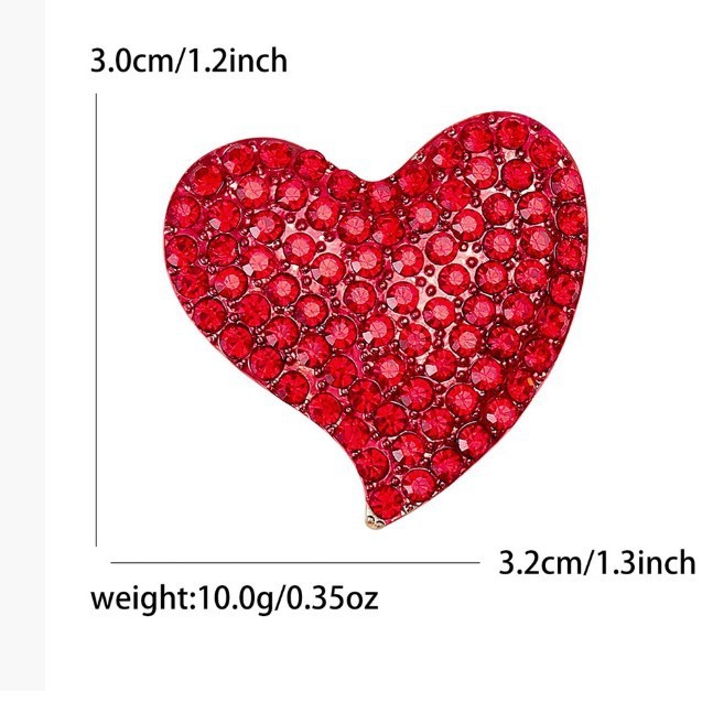เข็มกลัดหัวใจสีแดงสุดโรแมนติก ของขวัญวันวาเลนไทน์ ของขวัญวันเกิดให้แฟน ผู้หญิง คนพิเศษ - รูปที่ 3
