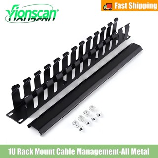 Vionscan Cable Management 1U, 24 Slot แนวนอน Wire Manager Se…