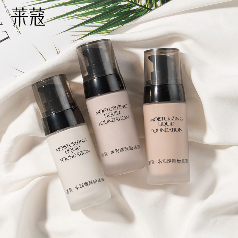 Lyco Liquid Foundation 40g คอนซีลเลอร์แต่งหน้าธรรมชาติ Moisturizing ไม่ง่ายที่จะถอดแต่งหน้า Foundati
