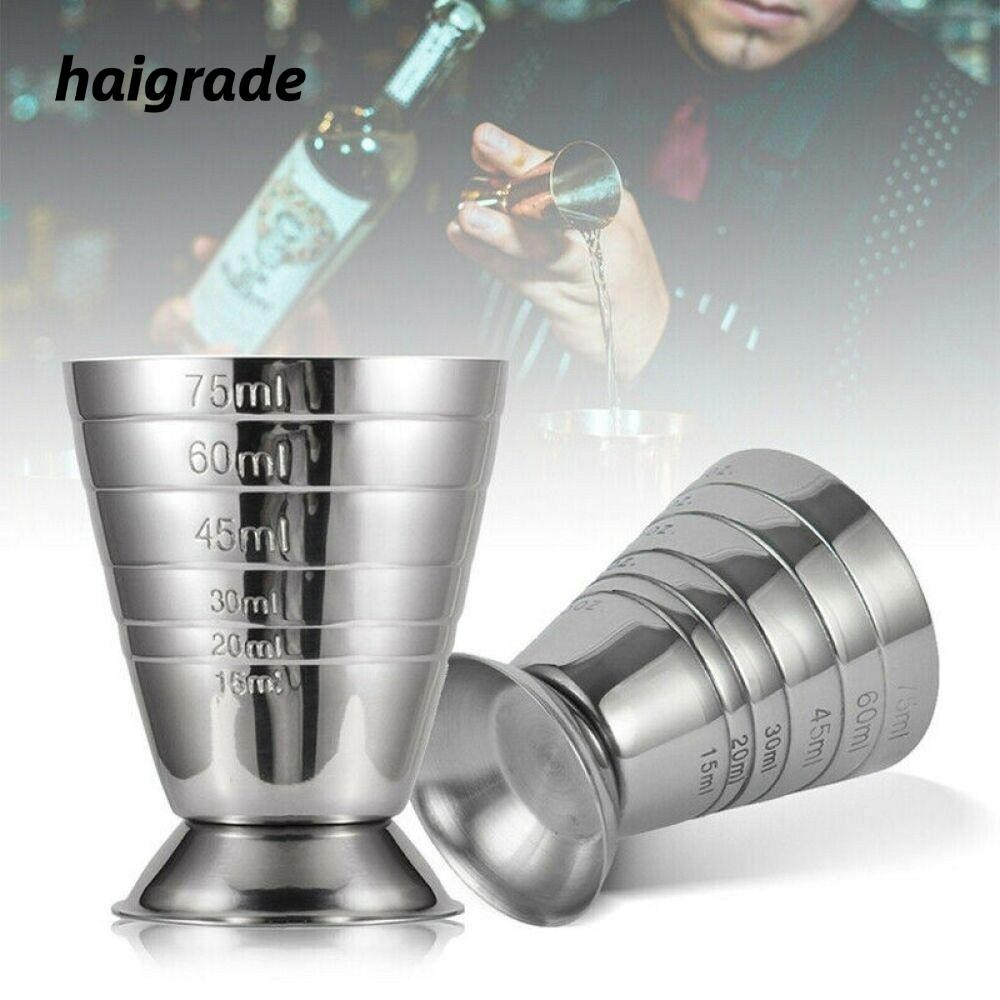 ถ้วยวัดสแตนเลส HAIGRADE, ถ้วยตวงผสมสามเครื่องชั่งน้ําหนัก, บาร์บีกเกอร์ค็อกเทลสีหลักคุณภาพสูง