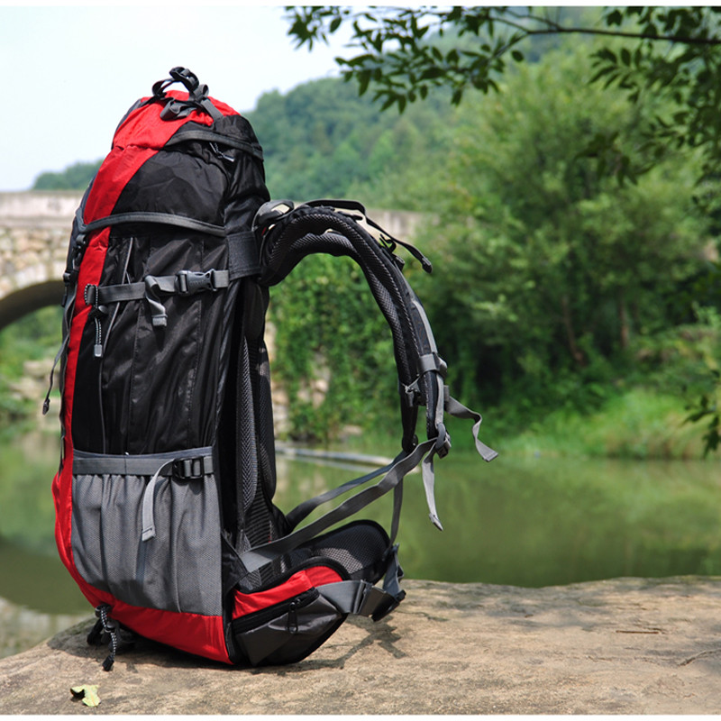 North American Hiking Backpack 60L กันน้ํา สำหรับแคมปิงและการเดินป่า