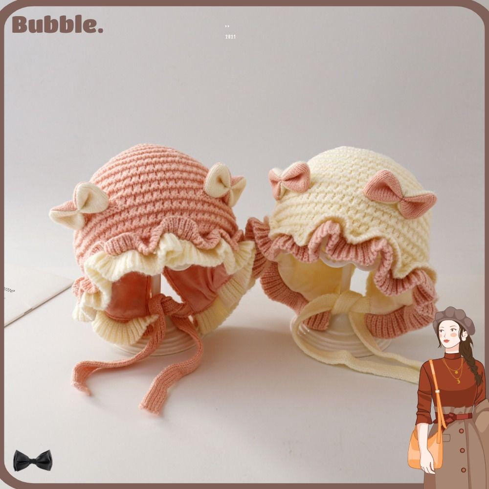 หมวกถักอุ่นและน่ารัก สีทึบ เหมาะสำหรับฤดูหนาว