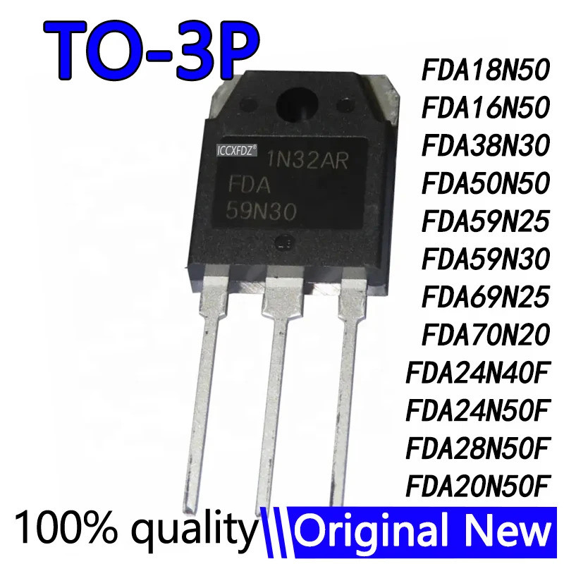 5PCS FDA59N30 FDA59N25 FDA24N40F FDA24N50F FDA28N50F FDA20N50F FDA50N50 FDA18N50 FDA16N50 FDA30 FDA3