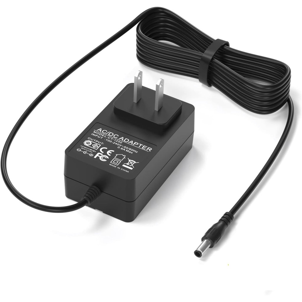 VHBW อะแดปเตอร์ AC สายไฟสําหรับ Audio-Technica AT-LP60X-BK, AT-LP60X-BW, AT-LP120XUSB-BK Direct-Driv