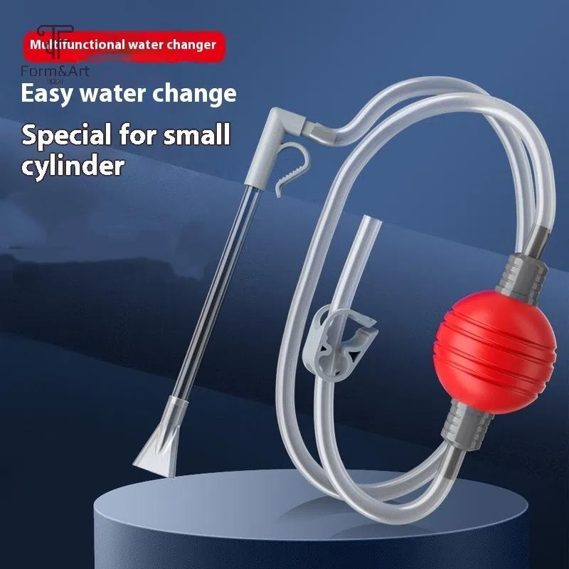 Form & Art Fish Tank Water Changer Aquarium Gravel Cleaner Syphon สูญญากาศน้ําเปลี่ยนปั๊มท่อน้ํา FA