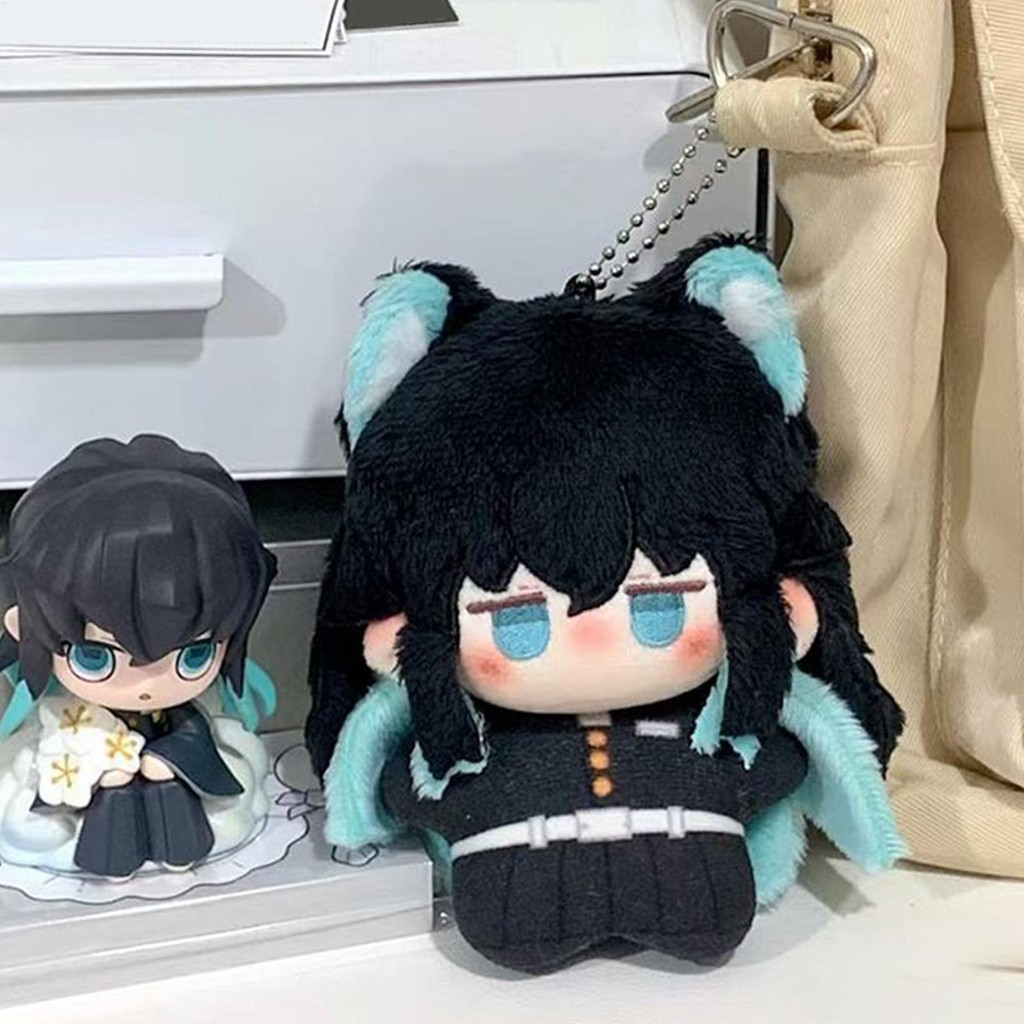 10 ซม.Demon Slayer ตุ๊กตาตุ๊กตา Tokito Muichiro อะนิเมะอุปกรณ์ต่อพ่วงของเล่นการ์ตูน Tokito Muichiro 