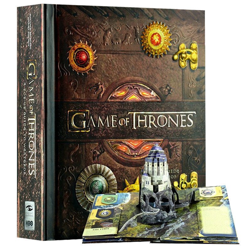 Original Edition โดย Huayan A Song of Ice and Fire Popup Book ภาษาอังกฤษ Original Game of Thrones 3D