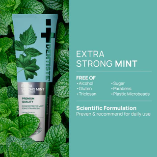 [แพ็คสุดคุ้ม] Dentiste’ Extra Strong Mint Toothpaste 100 g. ยาสีฟันกลิ่นมิ้นท์ ลดกลิ่นปาก ลมหายใจหอมสดชื่น