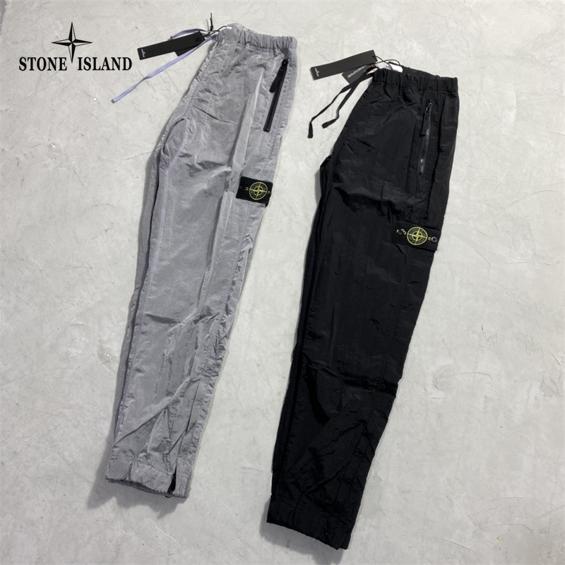 กางเกงคาร์โก้สะท้อนแสง Stone Island Original ดีไซน์ techwear สำหรับผู้ชาย