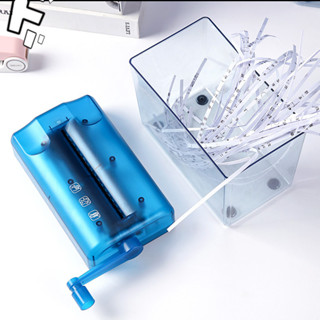 EL เครื่องทำลายเอกสารมินิ Hand Shredder ตัดกระดาษแบบมือหมุน …