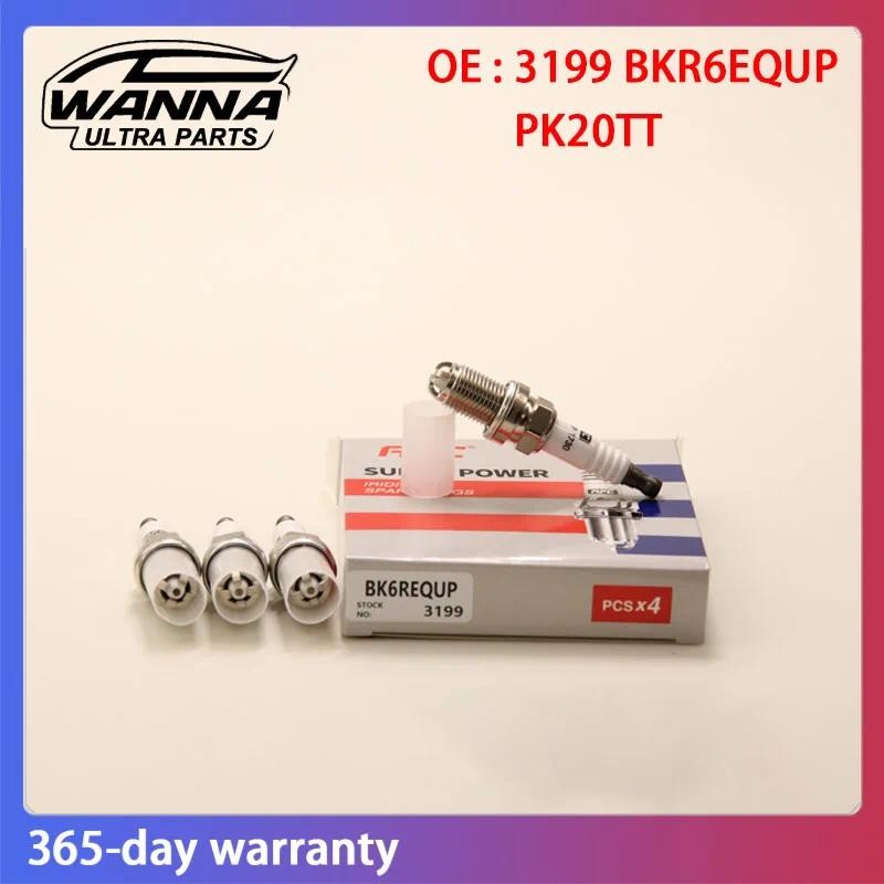 4/6 ชิ้น OE 3199 BKR6EQUP 24425327 FGR6KQC PK20TT หัวเทียนแพลทินัมสําหรับ BMW E39 E46 E60 E53 E66 MI