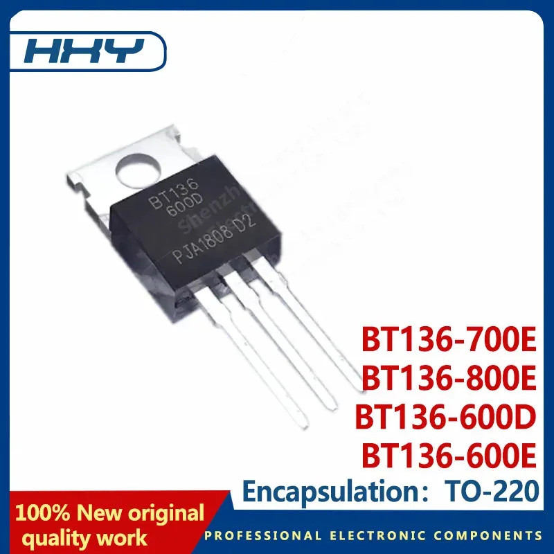 5PCS BT136-600D BT136-600E BT136-800E BT136-700E TO-220 สามเทอร์มิinal thyrtor