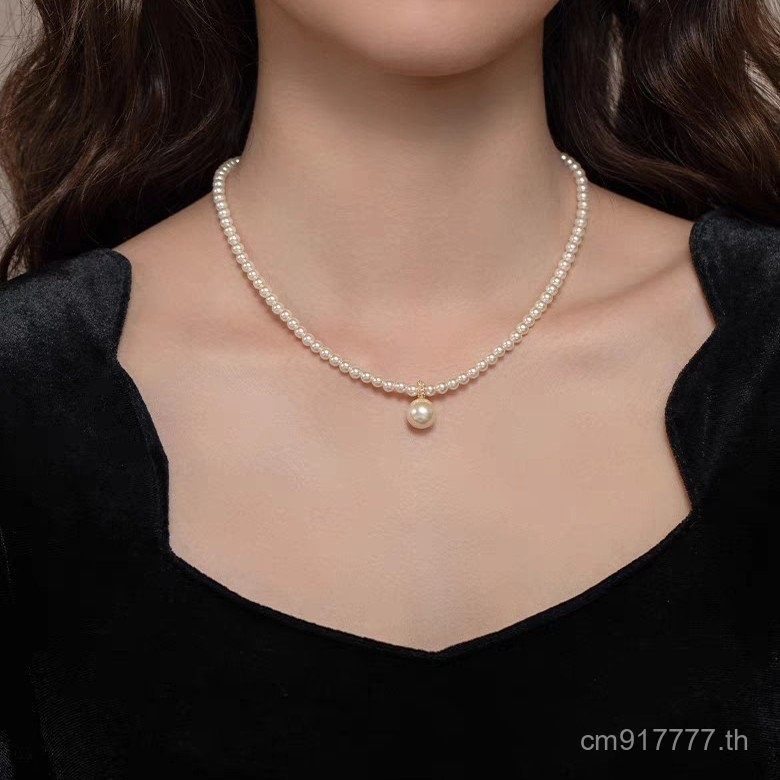 สร้อยคอใหม่ Shijia ประณีตหรูหราสร้อยคอฝรั่งเศสเสื้อกันหนาวโซ่ Clavicle CHAIN 2025 Niche High-End Hot