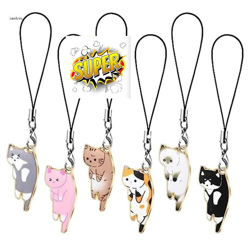 สายคล้องโทรศัพท์แมวน่ารัก / พวงกุญแจ_zenda