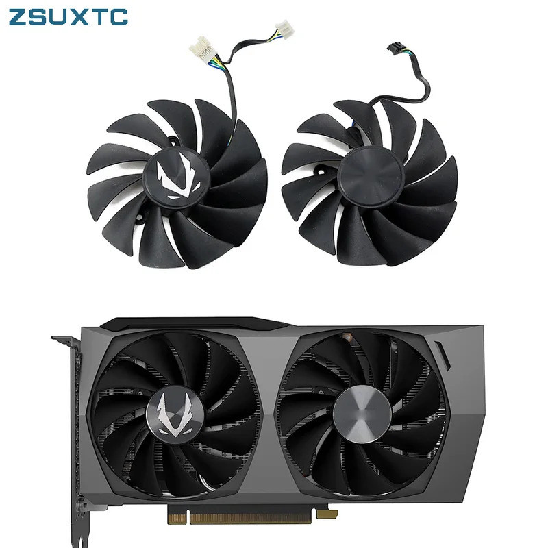 87 มม.GA92S2U GeForce RTX3050 Twin Edge GPU พัดลมสําหรับ ZOTAC RTX 3060 Ti 3050 OC RTX 3060Ti 8GD6 H
