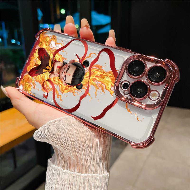 เคส vivo Y39 5G Y19S V40 LITE V50 LITE คุณภาพสูงใส นาจา เด็กปีศาจ กรณีป้องกัน