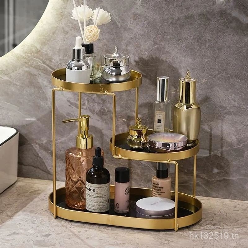 เครื่องสําอาง Multi-Layer High-Appearance Storage Dream Desktop Bath หอพักซักมือสามห้องน้ําชั้นวาง D