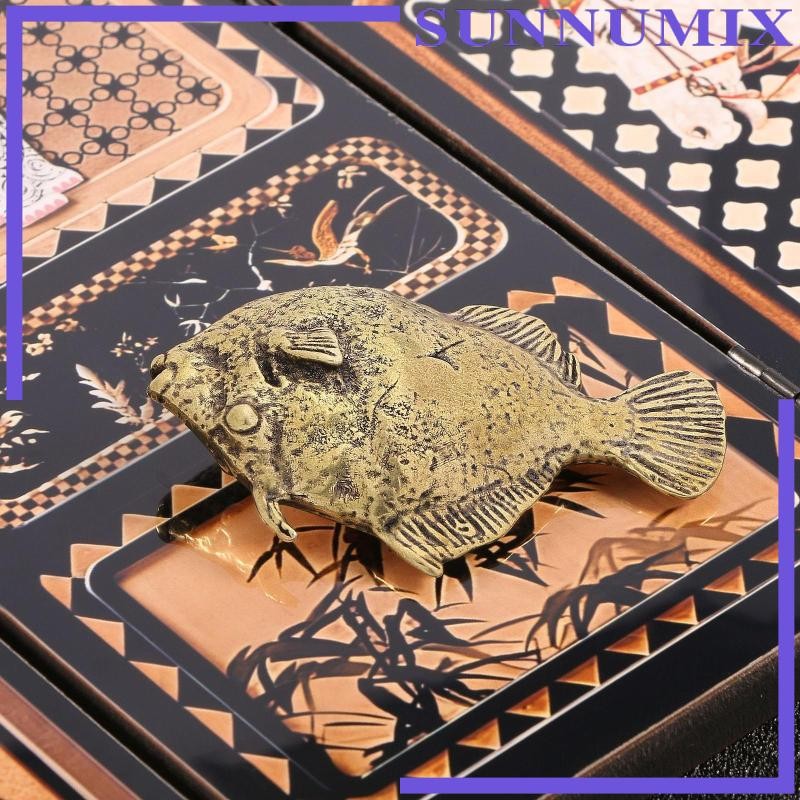 [Sunnimix] ตุ๊กตาปลาทองเหลือง ตุ๊กตาจิ๋ว สัตว์เลี้ยงสําหรับห้องนั่งเล่นสํานักงาน Tearoom