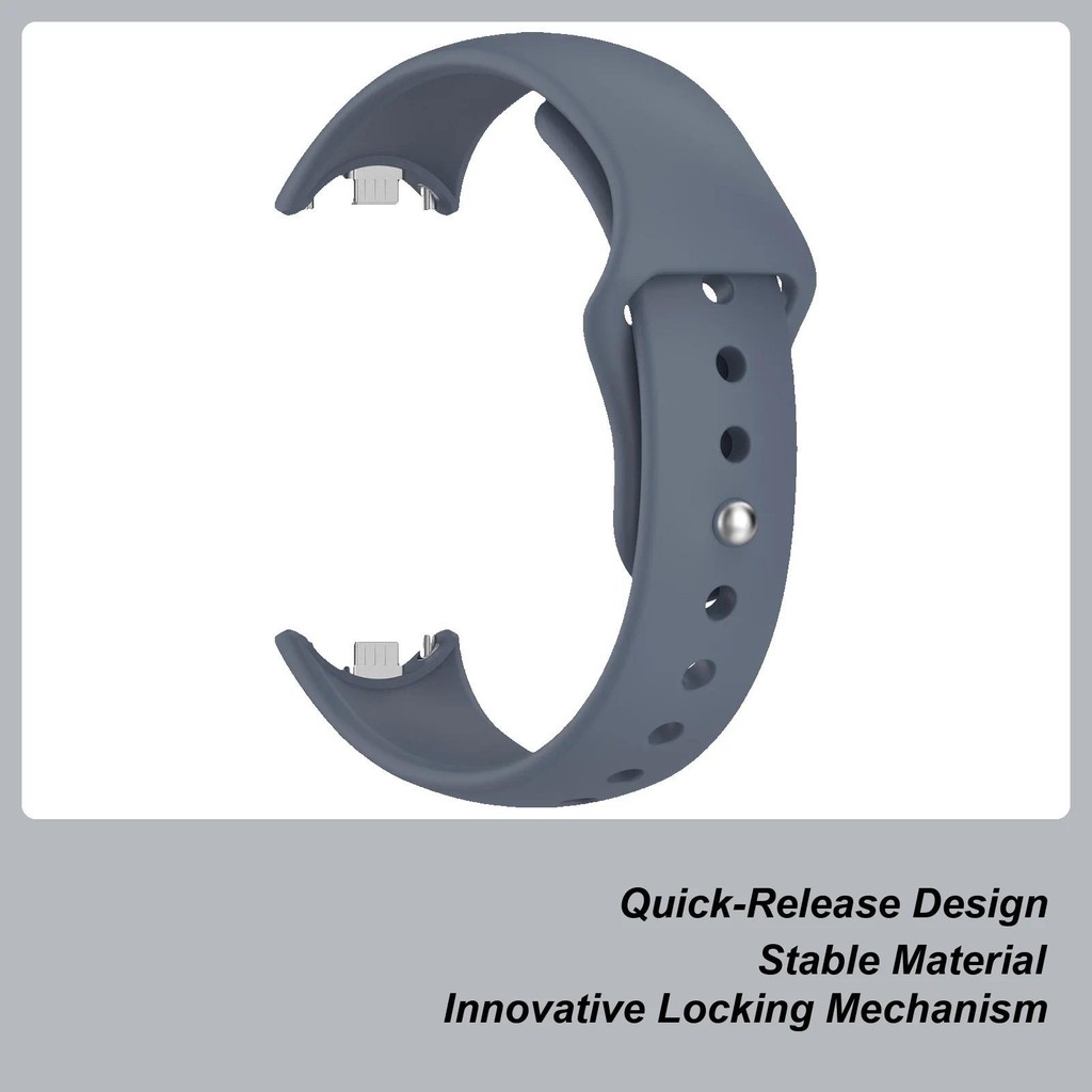 สายซิลิโคนอ่อน for Xiaomi Mi Band 10 9 8 NFC สายรัดข้อมือยางอ่อน อุปกรณ์เสริมสายรัดข้อมือเปลี่ยน for Miband 10 9 8 - รูปที่ 3