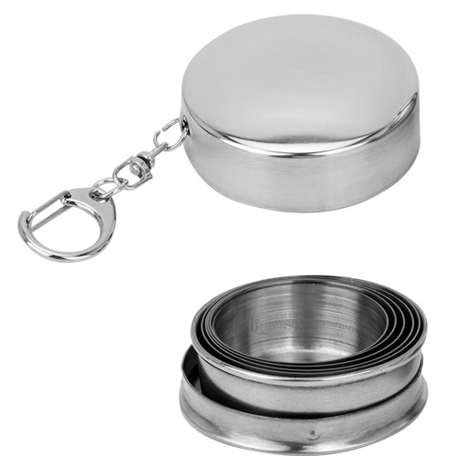 75ML/150ML/250ML สแตนเลสพับถ้วยถ้วยน้ําชา Teaware