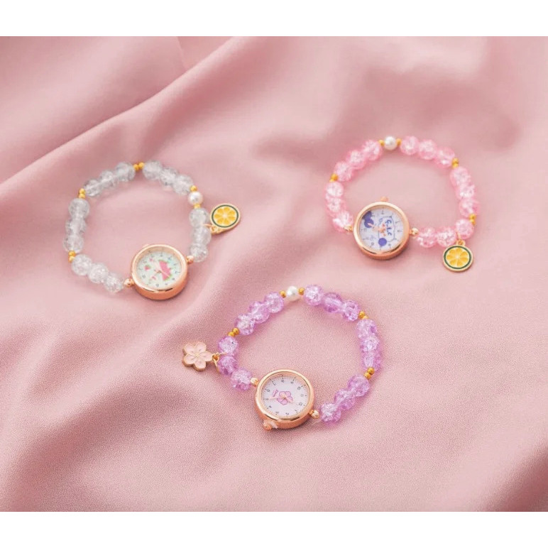 SW2 ที่กําหนดเองผู้หญิงนาฬิกาคริสตัลเพชรนาฬิกาข้อมือถักเชือกนาฬิกาโซ่ไขลานการเคลื่อนไหวควอตซ์อะนาล็อ