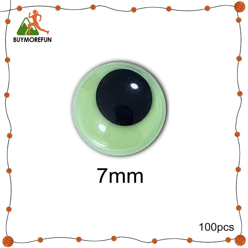 [ซื้อเพิ่มเติมสนุก] เรืองแสงในตามืดตา Wiggly Eye Luminous วางบน Movable Eyes Googly Eyes สําหรับงานฝ