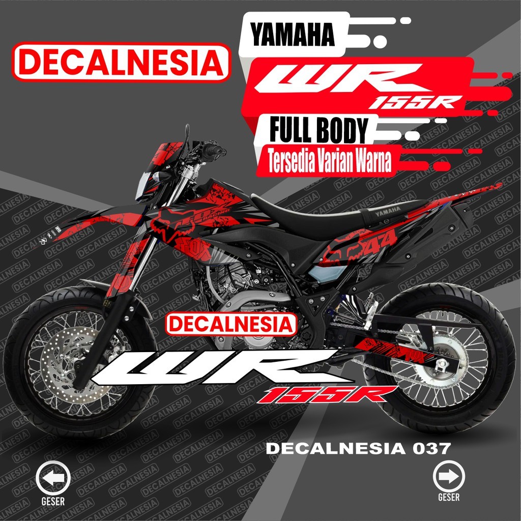 รูปลอก WR155 Full Body Variation Decal WR Supermoto อุปกรณ์เสริมสติกเกอร์รูปลอกมอเตอร์ Yamaha WR 155