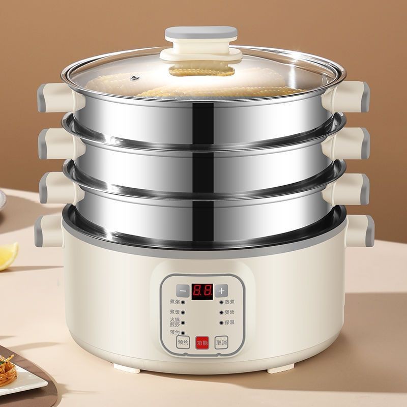 智能电煮锅煲汤专用锅电锅分体式蒸锅家用定时操控候速热电锅Intelligent electric cooking pot soup special pot electric pot split2025