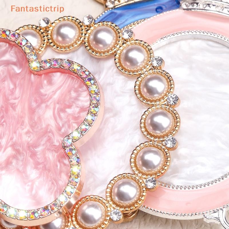 Fantastictrip Bow-encrusted Pearl Rhinestones เล็บสี Palette เจลโปแลนด์พาเลทวาดสีแผ่น Pad เล็บเล็บชั้นวางจอแสดงผลแฟชั่น