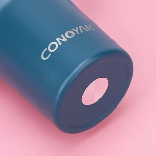 CONOYAR แก้วเก็บความร้อนแบบพกพา ใช้ในบ้านได้ 1.2 ลิตร เก็บเย็น-ร้อนได้นาน พร้อมฝาปิดทนการรั่วไหลฟางพกพา T01304