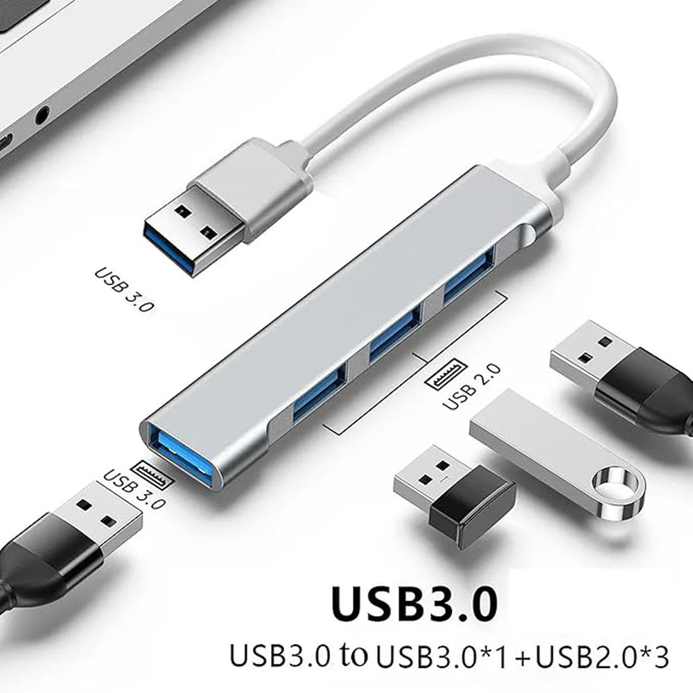 Meewoo 4 in 1 Multi-Functional USB Docking Station HUB Adapter for Laptop / Computer / Phone