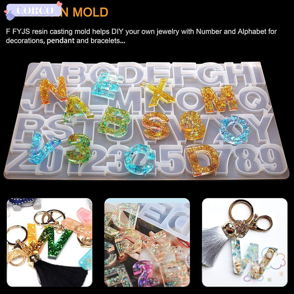 CORCO แม่พิมพ์ซิลิโคนอีพ็อกซี่เรซินหล่อทําด้วยมือเรซินโปร่งใส Mould