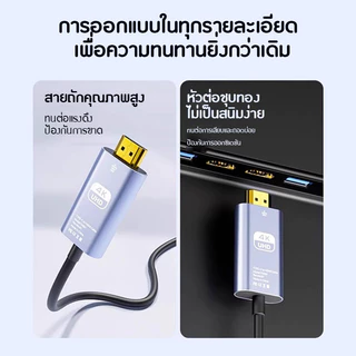 สายเคเบิล Type C เป็น HDMI 4K 60Hz 1080p 1m-3m สำหรับแล็ปท็อป notebook โฟน แท็บเล็ต