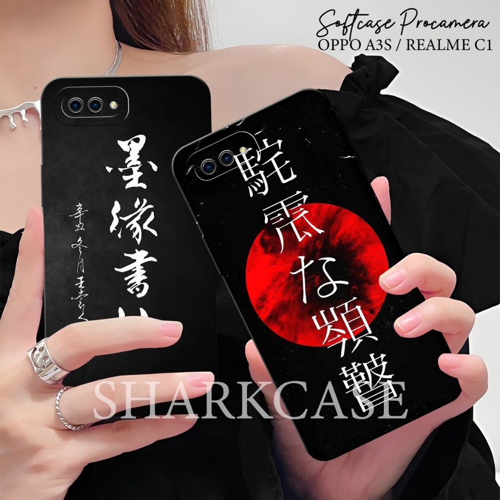 HP [SHARK CASE] เคส Oppo A3s / Realme C1 / Oppo A1k / Realme C2 - Dark Wallpaper Motif - เคส Oppo - 