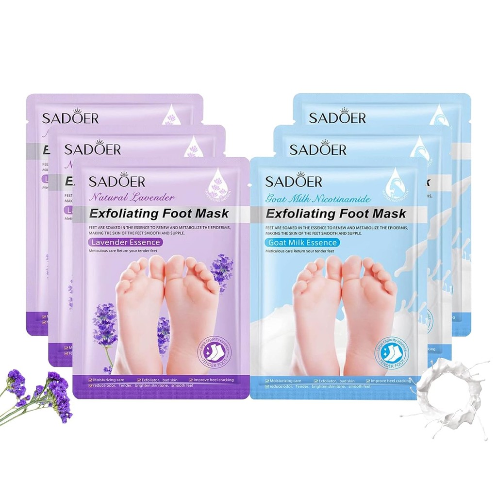 Permortaary Foot Peel Mask - 6 Pack - Original Exfoliant Foot Peel - Feet Callus Remover & Dead Skin