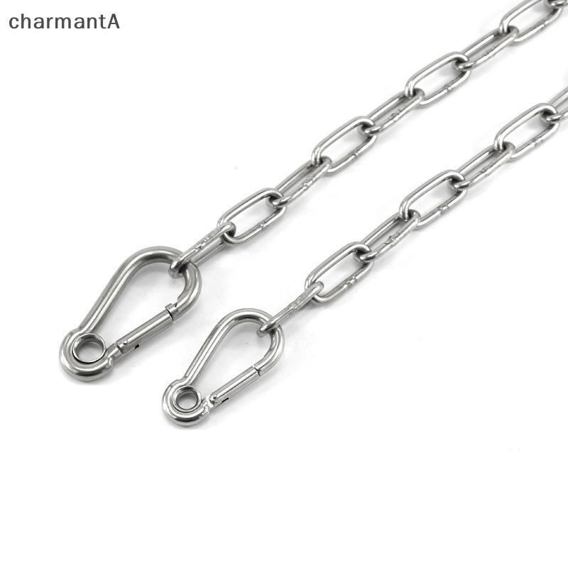 CharmantA M4 M5 M6 M7 M8 สแตนเลส Carabiner Carbine Snap Hook ตาไก่สปริงหัวเข็มขัดแหวน TH