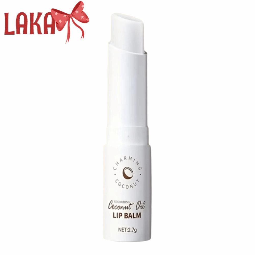 LAKA Coconut Oil Lip Balm, Nourishing Long Lasting Moisturizing Lip Balm, Repair Fade Fine Lines Hyd