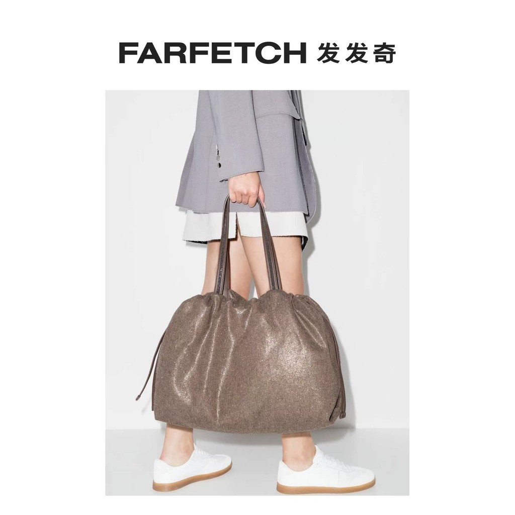 Brunello Cucinelli Ladies Drawstring Opening Closing Handbag FARFETCH
