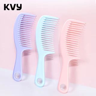 KVY Wide Tooth Detangling Comb เควีวาย หวีซี่ห่าง (Purple/Blue/Pink)