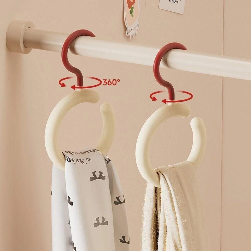ราวแขวน 1pcs ที่แขวนหมวก ไม่ต้องเจาะ อเนกประสงค์ ประหยัดพื้นที่ ที่เก็บตู้เสื้อผ้าผ้าขนหนู เน็คไท - รูปที่ 4