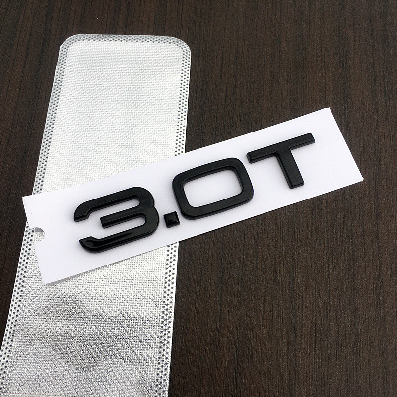 ขับเคลื่อนสี่ล้อป้ายด้านข้าง V8 ป้ายหาง 1.8 ด้านหลัง 2.4 Audi สีดํา 3.0 สติกเกอร์ป้ายรถ v6t เหมาะสํา