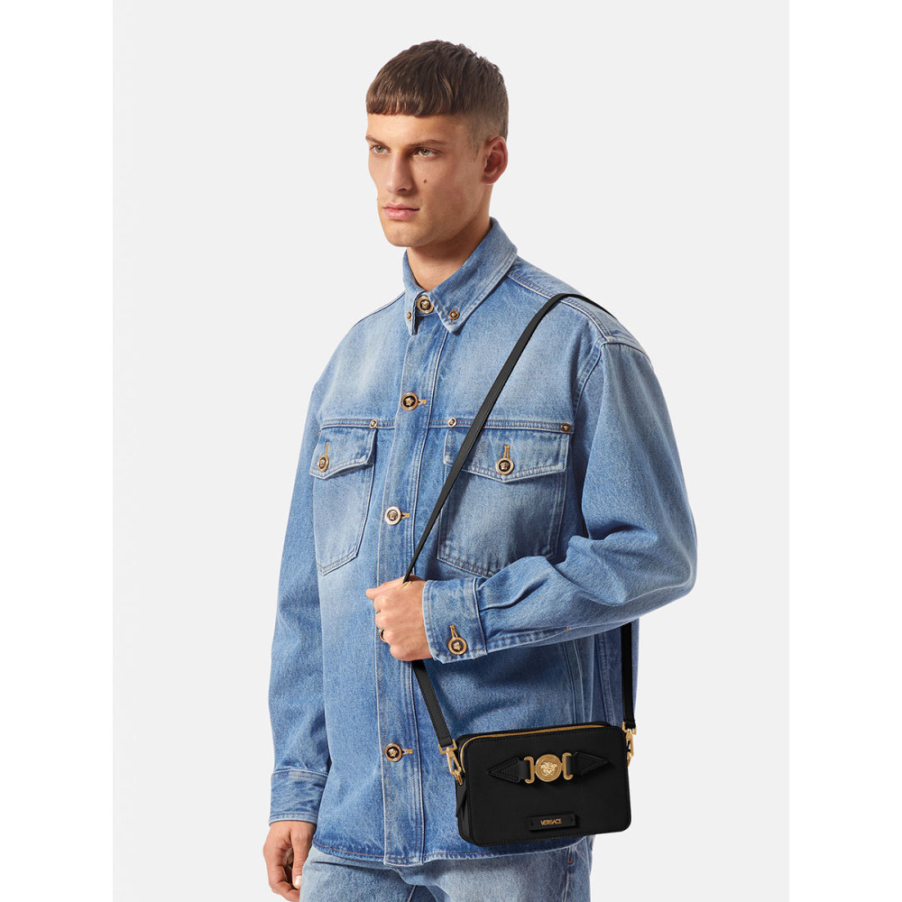 VERSACE/VERSACE Men Medusa Biggie Messenger Bag คลัทช์หนัง