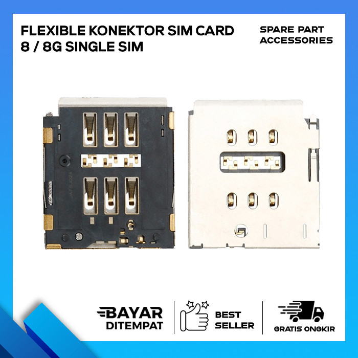 FLEXIBLE SINGLE SIM CARD CONNECTOR 8 / 8G