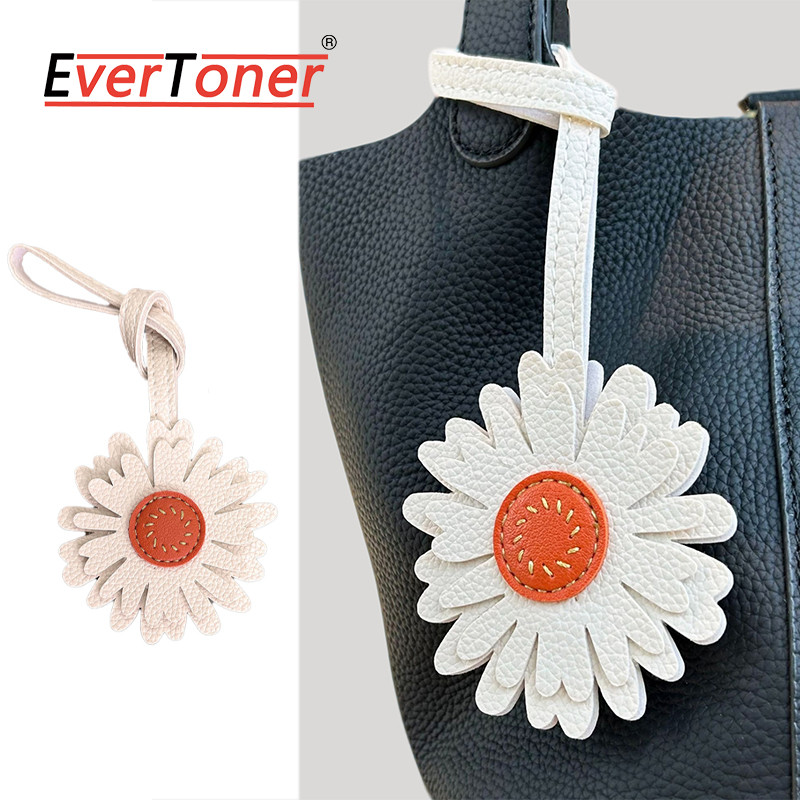 EverToner สร้อยกุญแจแฮนด์เมイด ออกแบบลายดอกไม้เล็กและดอกทานตะวัน เป็นของขวัญที่มีเอกลักษณ์