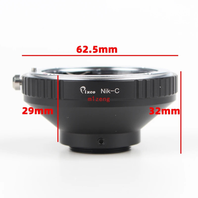 AI-C แหวนอะแดปเตอร์สําหรับ Nikon AI F nik mount เลนส์ C Mount 16 มม.กล้องวงจรปิดฟิล์มกล้องโรงภาพยนตร