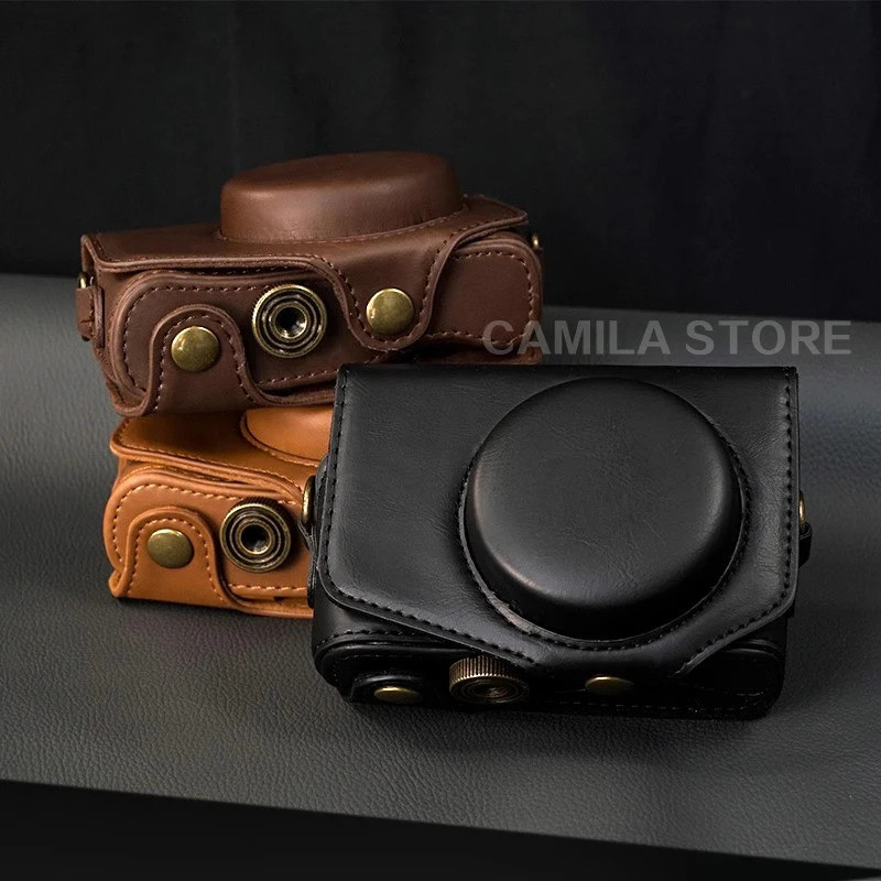 สําหรับ canon SX740HS SX710 SX720 HS SX730 SX700 กระเป๋ากล้องหนังป้องกันกล่อง shell ฝาครอบ Sheath กร